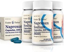 Foster & Thrive Liquid Gels with Naproxen Sodium 220mg NSAID Pain Reliever Fever Reducer, 40 Gels, (Pack of 3)