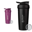 BlenderBottle 24-Once Copas de acero inoxidable con Wire Whisk, Plum y Negro