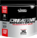 Micronized Creatine Monohydrate Powder - Aumentar la fuerza muscular y resistencia - Dissolver rápido, libre de sabores, suplemento de fitness vegano, Keto Friendly - 30 gr o 10 servidumbres