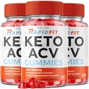 rize labs - RapidFit Keto ACV Gummies for Advanced Weight Loss with Apple Sider Vinegar Supplement Ayuda a reducir la grasa del vientre para la fuerza adicional (180 Gummies)