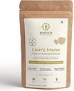 ROOTED Los Leones Mane Mane Mushroom Extract Powder USDA Organic, 38% Verified Beta Glucans sometido Cognition, Clarity, Focus &amp; Mood, Brain Health Support (4.23 Ounce)