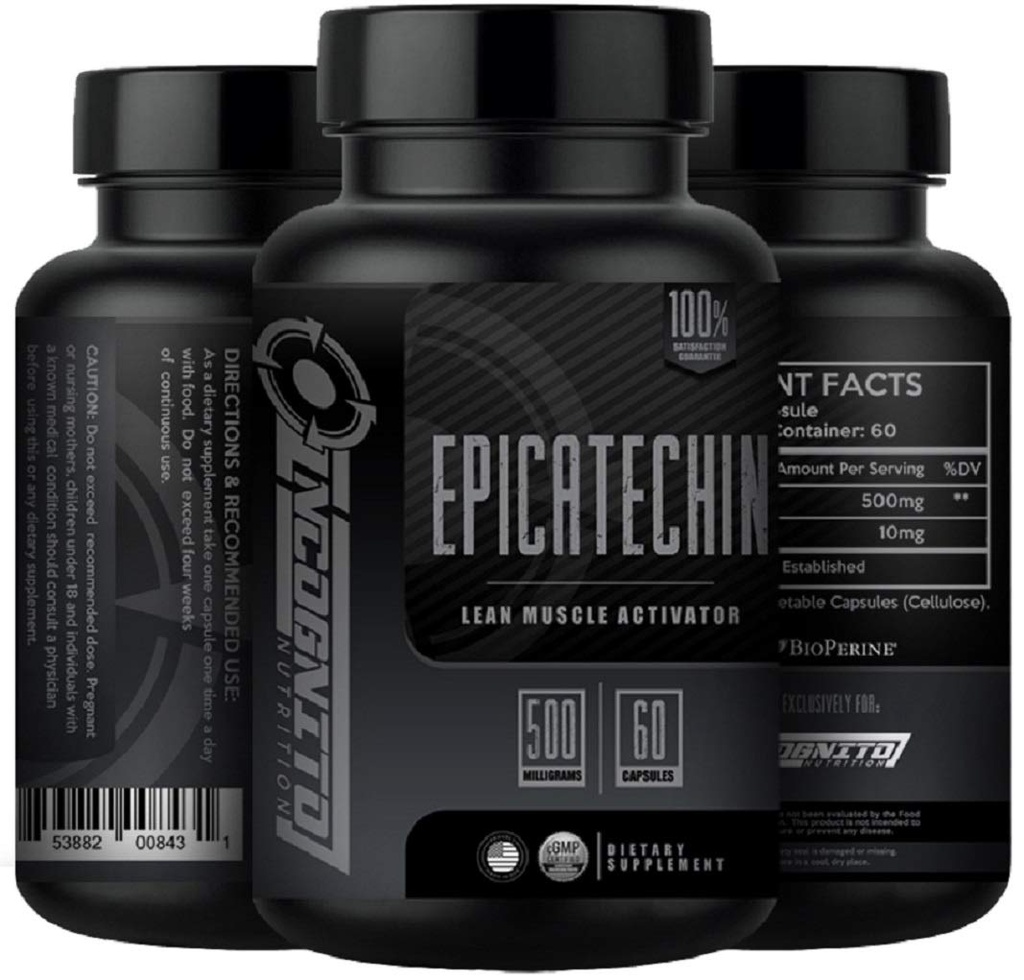 EPICATECHIN TENIDO Extra Strength TEN 500 MGS Por Serving x 60 Servings TEN Ayuda a promover Lean Muscle y Strength ANTE Incrementar la sintesis de proteínas TEN may Reduce Myostatin (1)