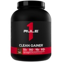 Regla 1 Clean Gainer - High-Protein Lean Gain Fórmula con 560 Calories, 30g de Full-Spectrum Protein, Más de 90g Carbs, Bajo 6g de grasa (15 Servimientos, Chocolate Fudge)