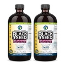 Amazing Herbs Premium Black Seed Oil - Gluten Free, Non GMO, Cold Pressed Nigella Sativa Aids in Digestive Health, Immune Support, Brain Function - 16 Fl Oz (Pack of 2)
