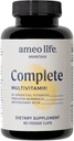 Multivitaminas diarias para hombres y mujeres adultos – Multivitamínicos galardonados con zinc, biotina, yodo, cromo, manganeso & vitaminas A, B6, B12, C, D, E – Soporte energético completo de inmunológico – 60 cápsulas