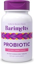 Barimelts Probiótico, 5 Billones CFU - 60 Tablas de resolución rápida (2-Mes de suministro) - Probióticos sin azúcar para las mujeres, Soporte Salud Gut Después de Cirugía Bariatrica, Sabor de Cereza Natural