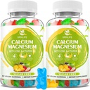 Calcio Magnesio Zinc Suplemento con Vitamina D3, Azúcar Gummies de Calcio Libre para Mujeres Hombres, Alta Potencia Magnesio Gummies para Bone &amp; Muscle & Immune Salud, Sabores Mezclados - 120 Condes