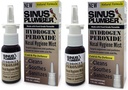 Sinus Plumber Hydrogen Peroxide Nasal Spray 2 Pack - Neutralizes Airborne Particles for Nasal Hygiene and Immune Cold Defense