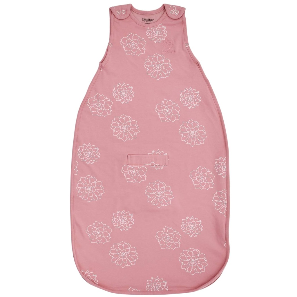 Woolino Merino Wool y algodón orgánico Ultimate Baby Sleep Sack - 4 Temporada Baby Wearable Blanket - Dos-Way Zipper bolsa de dormir ajustable - Tamaño universal (2-24 meses) - Suculento