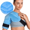 Paquete de hielo de hombro REVIX para la terapia fría de manguito de rotor, paquete de hielo de brazo Gel para lesiones Reutilizable, solución de compresión de frío flexible para recuperación posterior al entrenamiento, fatiga y molestias de hombro, azul