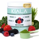 Kiala Nutrición Super Verdes, Ecológico Verdes Polvo con Spirulina & Clorella para la Digestión, Gut Health, Inmunity, Energy, Gluten Free, Vegan, Sugar Free, Berry mixed, Spectra Blend, 30 Servings