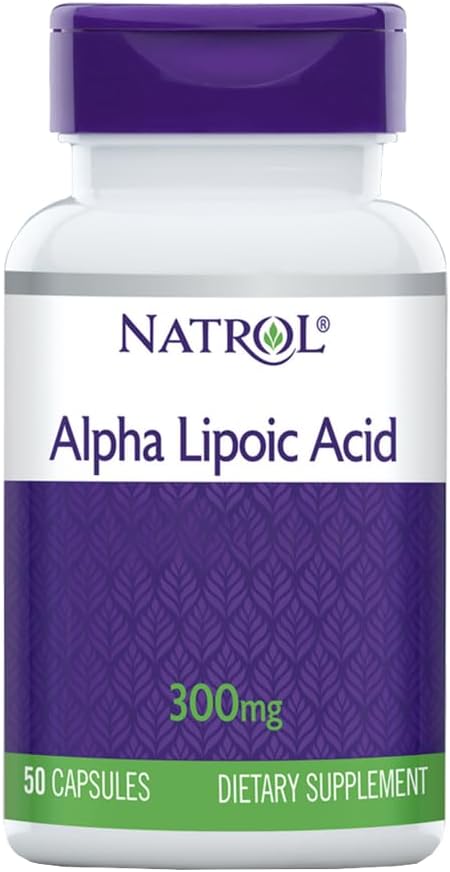 Natrol Alpha Lipoic Acid 300mg Capsules, 50 Conde (Pack of 3)