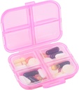 Travel Pill Organizer Small 8 Grid Compartments Pill Holder Box - Portable Medicine Container Case - Daily Weekly Medication Organizer