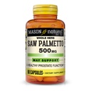 MASON NATURAL Saw Palmetto 500 mg, soporta la función de salud de próstata y orina, 90 cápsulas