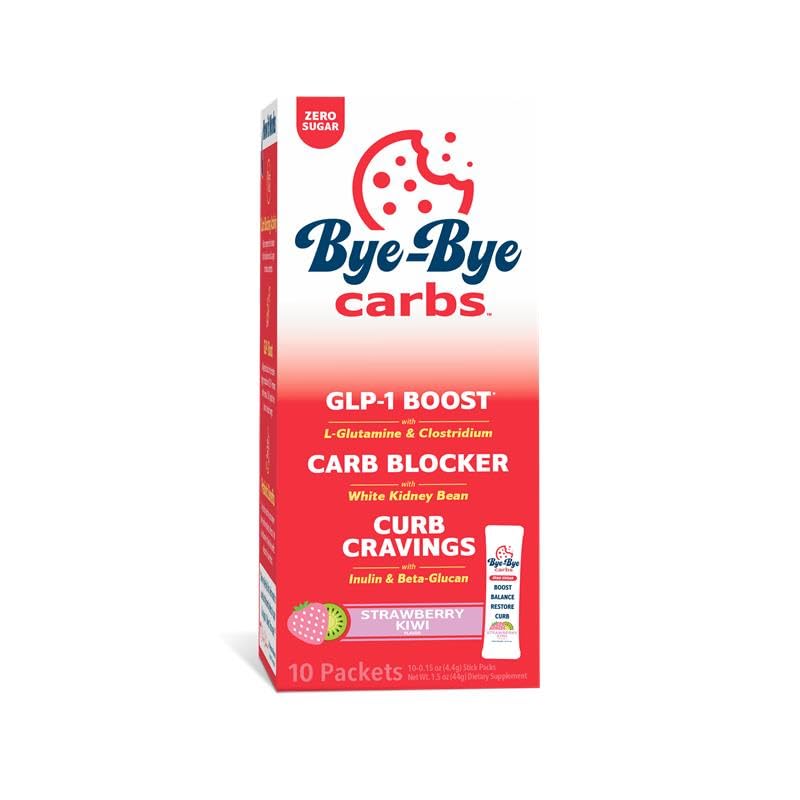Carbs de Adiós - Carb Blocking Drink Mix - Fight Cravings, Feel Full Longer, &amp; Support Digestion Sugar-Free &amp; Keto Friendly - Strawberry Kiwi