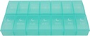 7 Días Píldora semanal AM Organizador, ShysTech Caja de gran pill Caja 2 Hora Un día para píldoras/Medicación/Suplementos/Vitamin (Green)