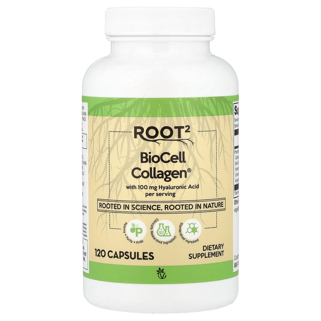Vitacost Ácido Hialurónico con BioCell Collagen II - 100 mg por Serving - 120 cápsulas
