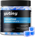 Creatine Monohydrate Filled Gummies, Creatine Monohydrate Chews for Men & Women, Extra Strength for Muscle Growth, Blueberry Flavor, 60 Chewables, 1 Month Supply