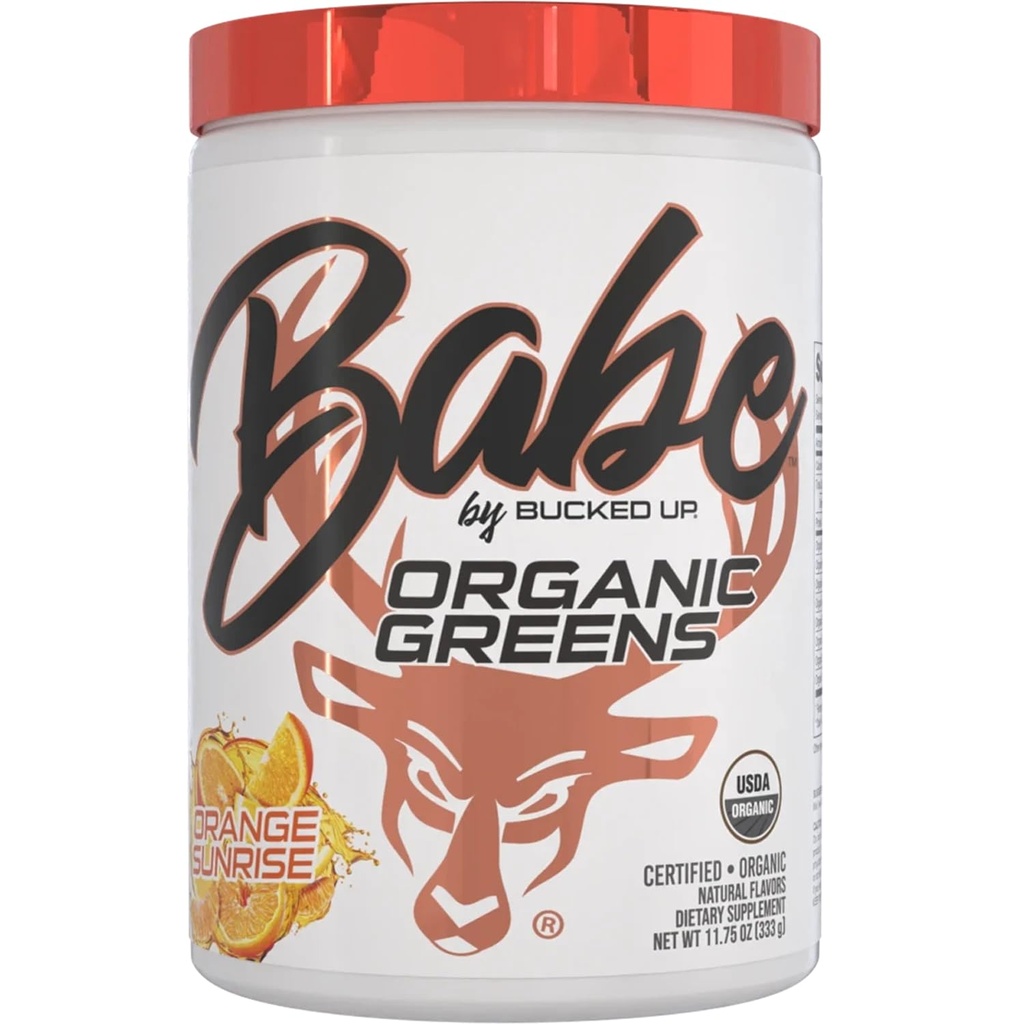 Verdes Superfood Powder Naranja Sunrise sometida 8 Los Verdes Mixtos Más Esenciales resistentes Certified 100% Orgánica ← Chlorella, Spinach, Kale, Spirulina, Alfalfa, Broccoli, Wheat Grass, " Barley Grass TEN 30 SERV ANTE 11.75 OZ