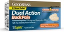 GoodSense Dual Action Acetaminophen and Ibuprofen (NSAID) Tablets, 250 mg/125 mg, Back Pain, 18 Conde