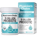 Physician's CHOICE Beginner Probiotics 15 Billion CFU - 6 Diverse Strains & Organic Prebiotics, Designed for Overall Digestive Health and Supports Occasional Constipation, Diarrhea, Gas & Bloating