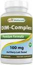 Mejores Naturales DIM Suplemento 100 mg 120 cápsulas, DIM para el metabolismo estrógeno &amp; Balance, para la menopausia, Body Building, PCOS &amp; Hormonal Acne