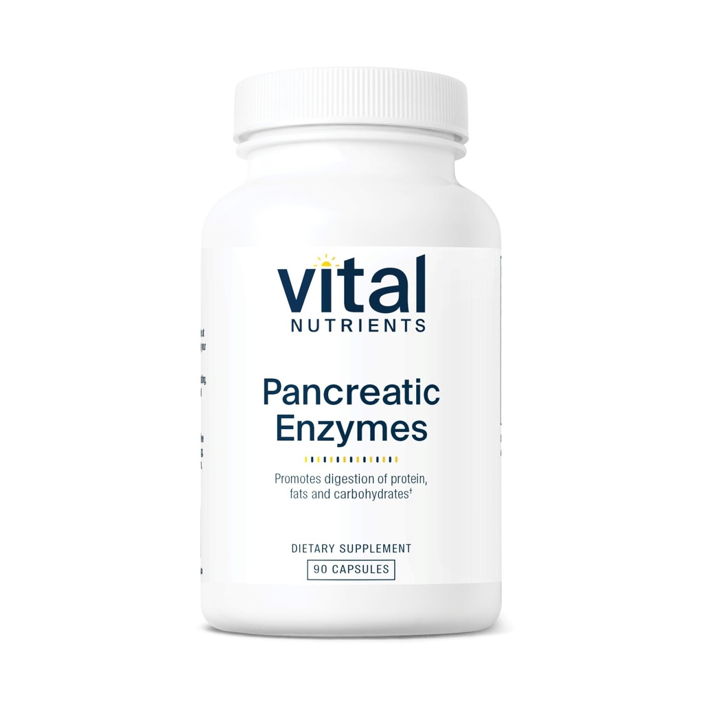 Vital Nutrients Pancreatic Enzymes 1,000mg, 90 Capsules