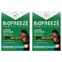 Biofreeze Pain Relief Patches, Artritis Dolor Reliver, rodillas " Relevamiento de dolor de espalda inferior, Sore Muscle Relief, Neck Pain Relief, 2 Pack (5 Biofreeze Menthol Patches)