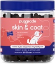 PupGrade Skin & Coat Soft Chew Supplement for Dogs – Supports Healthy Skin, Coat, and Immune Function - Rich in Natural Fish Oil, Omega Fatty Acids, and Vitamins – 60 Soft Chews