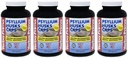 Yerba Prima Psyllium Husks Caps - 180 caps (Pack of 4) - Suplemento de fibra natural - Gluten sin GMO