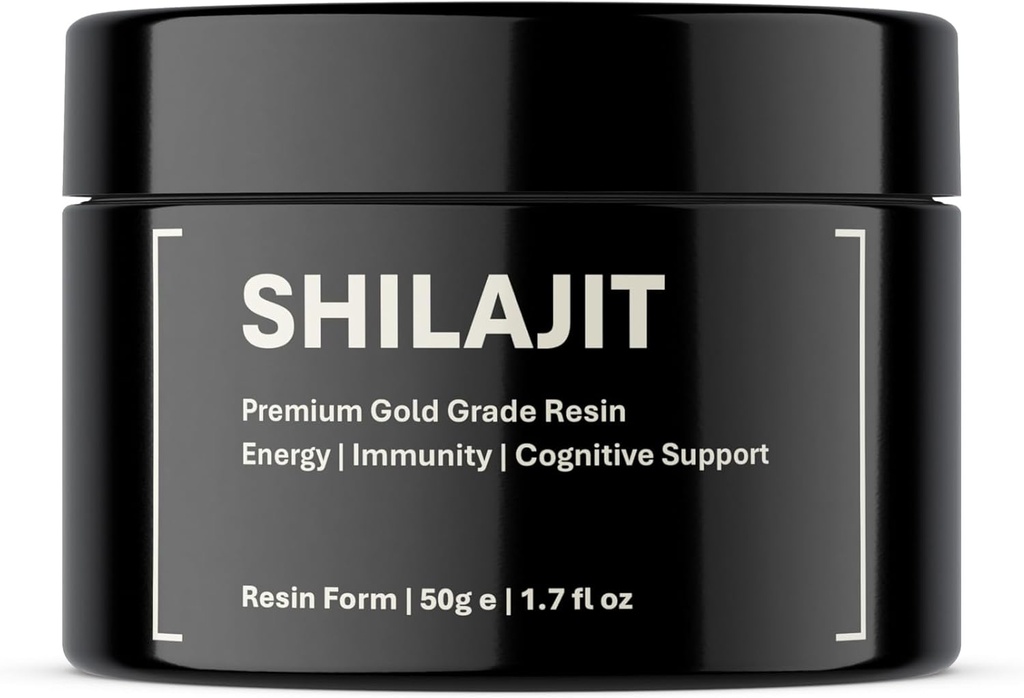 Pure Organic Shilajit Resin | Authentic Himalayan Gold Grade Harvested 16,000-18,000 ft | 100% Pure Unfiltered | 85+ Trace Minerals and Fulvic Acid for Energy and Immune Support | 100-day Supply