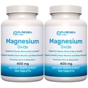 Oxido de magnesio 400mg [Potencia alta] Suplemento Silencio 2 Pack - Total 240 Tablets