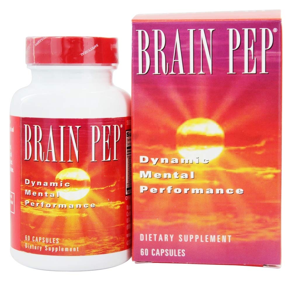 Natural Balance Cerebro Pep Silencioso Función cerebral Suplemento con Ginkgo Biloba, Kola Nut ¦ Ayuda a apoyar la memoria mejorada, enfoque " Claridad mental TEN 60 cápsulas