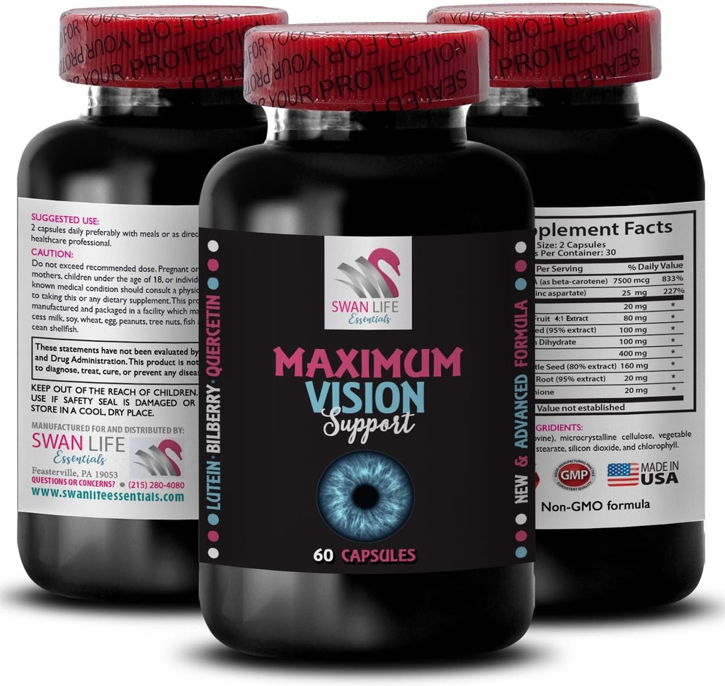 Detalle de crisis - EYE VISION SUPPLEMENT - Enfoque de afilado, Soporte de ojos, Iluminación, Detalles brillantes, ventaja focal, claridad visual, lente de enfoque, enfoque de precisión, mejor vista 1 Botella 60 cápsulas