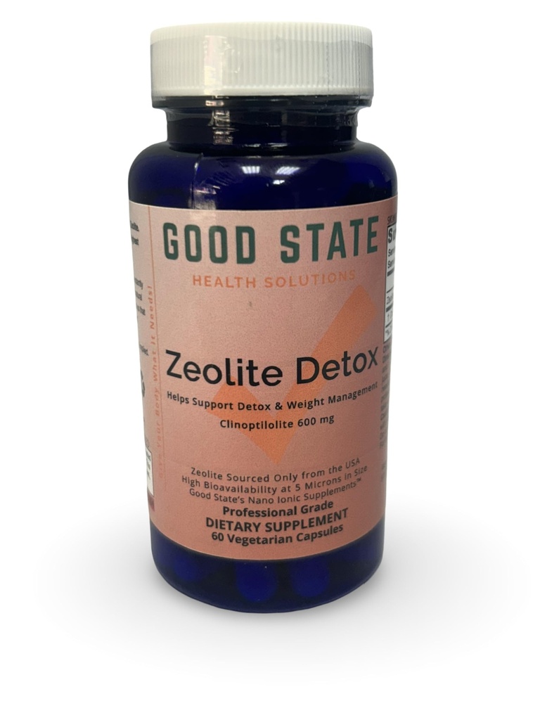 Good State Zeolite Detox - Clinoptilolite 600 mg por Veggie Capsule - 60 cápsulas - USA Supply