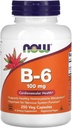 Ahora Alimentos Vitamina B-6 250 cápsulas/100mg