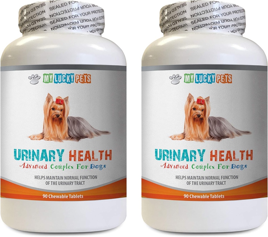 Dog Bladder Support - Dog Urinary Health Formula - Helps with Incontinence and Bladder Issues - Immune Boost - Dog Cranberry Supplement chew - 2 Bottles (180 Treats)