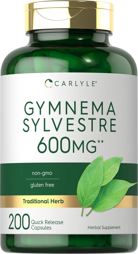 Carlyle Gymnema Sylvestre Capsules | 200 Count | Non-GMO and Gluten Free Supplement