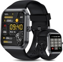 Relojes inteligentes para hombres mujeres (Respuesta Hacer Llamar), 1.95" Fitness Watch with Blood Oxygen Heart Rate Sleep Monitor, 100+ Deportes IP68 Waterproof Fitness Watch para Android iOS Phones
