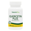 NaturesPlus Quercetin Plus with Vitamin C & Bromelain - 60 Vegetarian Tablets - Allergy Relief Supplement - Immune, Antioxidant Support - Gluten Free - 30 Servings