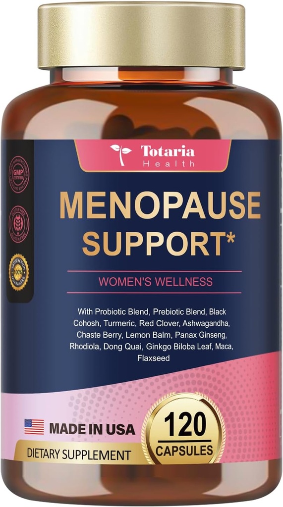 Suplementos de menopausia para Mujeres, Multibenefit " Cohosh Negro completo, Dong Quai Root y más Blends herbales, w/Powerful Probiotic " Prebiotic