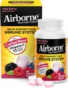 Airborne 1000mg Vitamina C Tablas agrietadas con zinc, Immune Support Suplemento con potentes antioxidantes Vitaminas A C &amp; E - 96 Tablas abatibles, muy sabor a baya