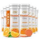 NATURALEZA Vitamina C 1000mg Tablas efervescentes - Potent Immune Support VIT C with Zinc Supplement - Sugar-Free & Vegan Fórmula ← Dissolvable Vitamin C Tablets - Agua Soluble Fizzy Elixir - 80CT