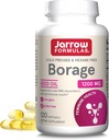 Jarrow Formulas Borage 1200 mg - 120 Softgels - Source of GLA - Borage Oil Supplement - for Skin Health & Immune System Support, Mild PMS Discomfort Support - Up to 120 Servings