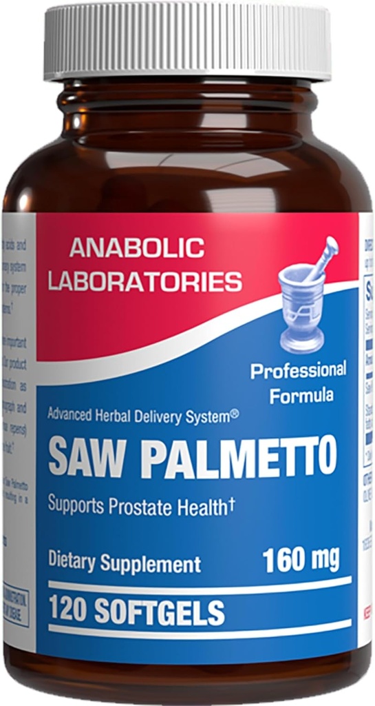 High Absorption Saw Palmetto for Men - Herbal Urinary and Prostate Health Supplement for Men with Saw Palmetto Extract - Non-GMO & Made in The USA in cGMP Facilities - Up to 120 Servings