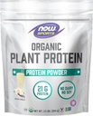 NOW Sports Organic Plant Protein, Vanilla Flavor, Vegan Powder, 1 lb.
