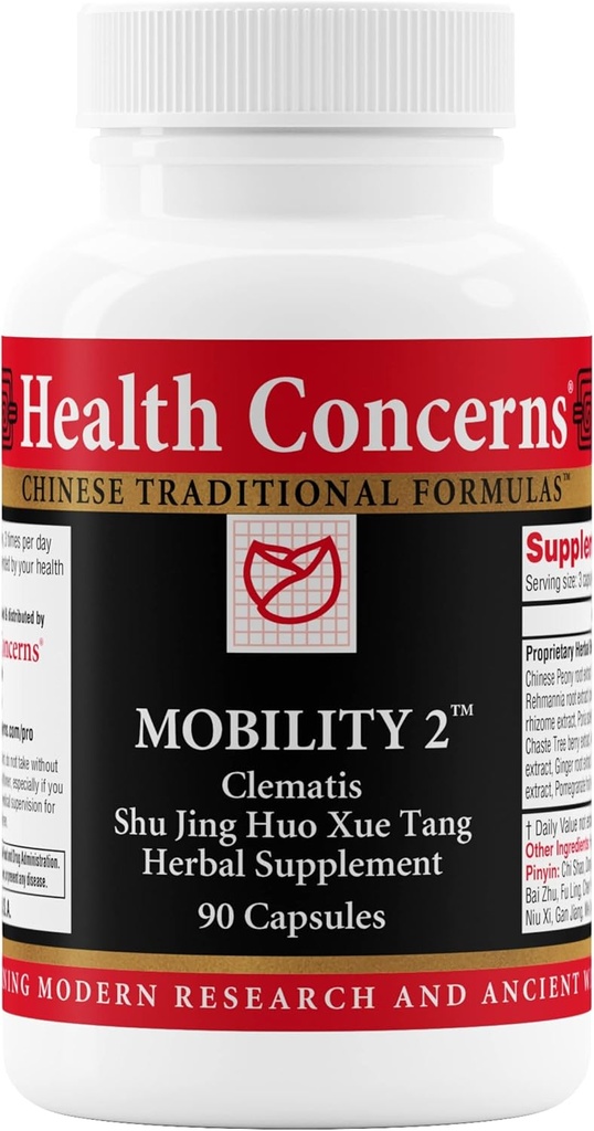 Movilidad de Salud 2 – Suplemento de Apoyo a la Salud Conjunta para Mujeres – Apoyo a la Circulación Herbal Chino – Asistencia Natural Conjunta &amp; Musculo – Extractos Herbales – 90 cápsulas