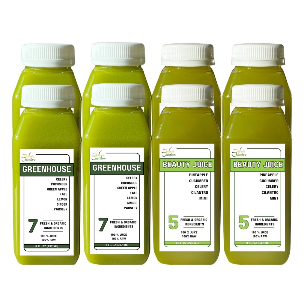 2 días Orgánica cruda bajo azúcar Juice Cleanse - Perder peso, Curve Cravings " Reboot Your System - Great for Kids too!
