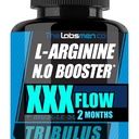 L Arginine Nitric Oxide Suplementos para Hombre - Happy Wife, Happy Nights Ayuda Aumentar la circulación de flujo sanguíneo, Muscle Pump Pre Workout, Male Endurance w/Tribulus - 2 Mons