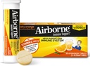 Vitamina C 1000mg (por servicio) - Airborne Zesty Orange Effervescent Tablets (36 cuentan en una caja), Gluten-Free Immune Support Suplemento Con Vitaminas A C E, ZINC, Selenium, Echinacea &amp; Ginger